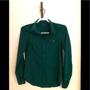 Emerald green American Eagle blouse